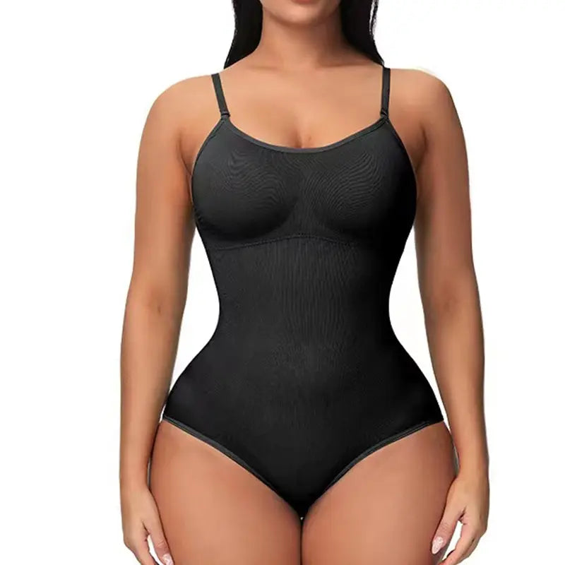 Super Sale V Neck Spaghetti Strap Bodysuit Shapewear